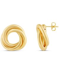 SHYMI - Round Twist Hoop Earrings - Lyst