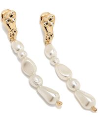 Potoska - Pearl Eclo Drop Earrings - Lyst