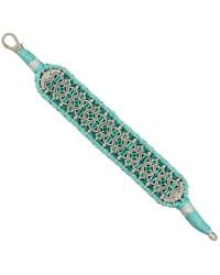 Artisan - Emerald & Diamond Silk Bracelet - Lyst