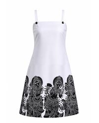 Richa Sharma - Artisanal Cotton A-Line Dress With Ancient Heritage Print - Lyst