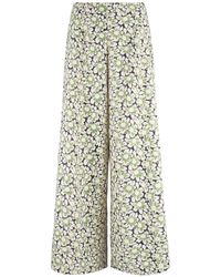 Traffic People - Floral Anglaise Wide Leg Rene Trousers - Lyst