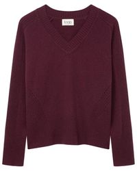 Loop Cashmere - V Neck Lofty Sweatshirt - Lyst
