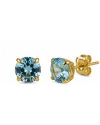 Spero London - 9Ct Topaz Stud Earrings - Lyst