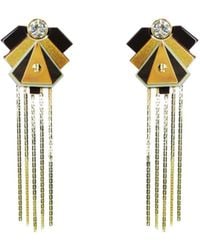 Gissa Bicalho - Acrylic Handmade Earring Pendant Fringes Empire - Lyst