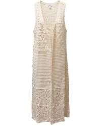 Saachi - Crochet Tie Front Long Kimono - Lyst