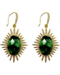 Farra - Epidote Hook Earrings - Lyst