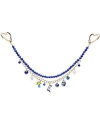 Farra - Lapis With Mushroom And Boots Double Layers Chain Bag Charm - Lyst