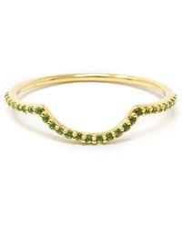 NASI SILVER - Ora Half Eternity Ring- Chrome Diopside - Lyst