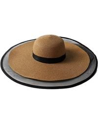 Chanel Joan Elkayam - Wide Transparent Brim Straw Hat - Lyst