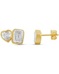 SHYMI - Two Stone Fancy Shape Bezel-Set Studs - Lyst