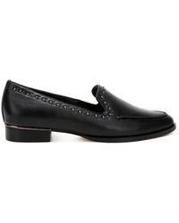 Rag & Co - Wolferton Delicate Stud Detail Leather Loafers - Lyst