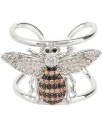 LÁTELITA London - Honey Bee Cocktail Ring Adjustable Silver - Lyst