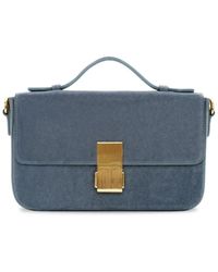 Apatchy London - The Flora Suede Denim Bag - Lyst