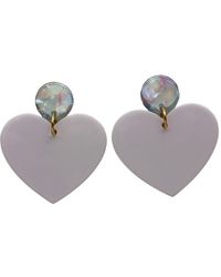 CLOSET REHAB - Heart Earrings In So In Love - Lyst