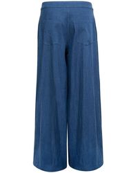 Audrey Vallens - Denim Affair Wide Leg Pants - Lyst