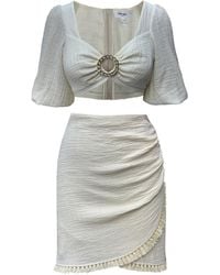 Copurs - Neutrals Jenna Top & Serena Skirt Set - Lyst
