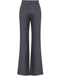 Nocturne - Flared Pants With Cuffs - Lyst