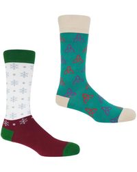 Peper Harow - Made in England - Tri & Snowflake Socks Bundle - Lyst