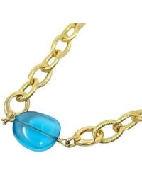 Harfi - Topaz December Birthstone Statement Pendant Necklace - Lyst