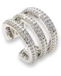 Jagged Halo Jewelry - Triple Pave Ear Cuff - Lyst