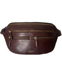 BELYSA - Odine Brwon Leather Bumbag - Lyst