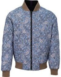 lords of harlech - Neutrals Ron Trippy Paisley Reversible Jacket - Lyst