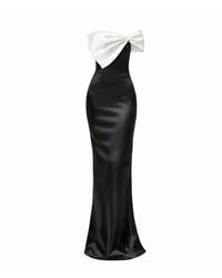Moda Glam - Grace Two-Tone Statement Bow Gown - Lyst