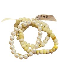 MacRae & Co - Neutrals Mixed Rock Bracelet - Lyst