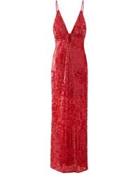 Aisl - Sequin Plunge Gown - Lyst