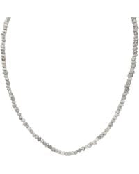 Rahul's Jewels - 16"-19" Adjustable Length Genuine Diamond Rough Strand Necklace - Lyst