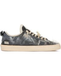Springa | Unique Vulcanized Sneakers Italian Handmade - Wavy Leather Embroidery Vintage Sneakers - Lyst