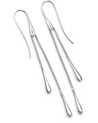 Lucy Quartermaine - Solid Sterling Double Drop Earrings - Lyst