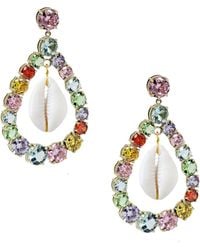 Adriana Pappas Designs - Crystal Shell Earrings - Lyst