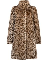 ISSY LONDON - Recycled Faux Fur Leopard Coat - Lyst