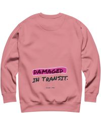 Anchor and Crew - Rose Out For Delivery Annotations Organic Cotton Sweatshirt - Lyst