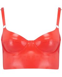 Elissa Poppy - Latex Full Cup Bra - Lyst