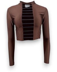 Monzlapur New York - Cropped Top With Straps - Lyst