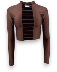 Monzlapur New York - Cropped Top With Straps - Lyst