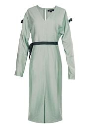 Smart and Joy - Cold Shoulder V-Neck Dress - Lyst