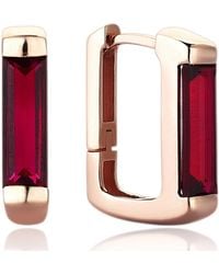 Reis Jewellery - Rose Ruby Line Earring - Lyst