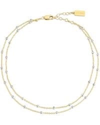 SET & STONES - Austen Layered Anklet - Lyst