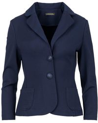 Conquista - Navy Punto Di Roma Fitted Jacket - Lyst
