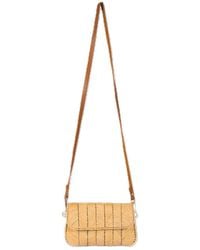 Springmoonatelier - Neutrals Cream Raffia Medium Strappy Bag - Lyst