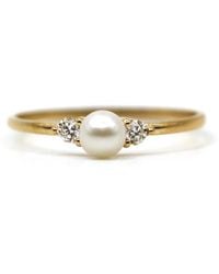 VicStoneNYC Fine Jewelry - Art Deco Akoya Pearl Engagement Ring - Lyst