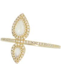 KAMARIA - Tranquility Ring With Diamonds & Moonstone - Lyst