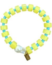 Christina Greene - Bright Side Baroque Pearl Beaded Bracelet - Lyst