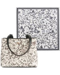 Fable England - Fable Tree Of Life Monochrome Small Tote And Square Scarf - Lyst