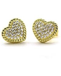 VicStoneNYC Fine Jewelry - Luxury Heart Stud Earrings – Luxury, Sparkle, And Love - Lyst