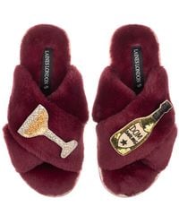 Laines London - Classic Laines Slippers With Dom Darling Champagne Brooches - Lyst