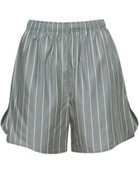 Audrey Vallens - Relaxed Stripe Shorts - Lyst